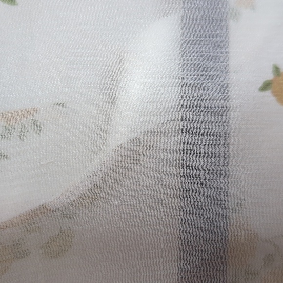 The Kooples Popcorn Foral Print Sheer Silk Shirt-Size 2 - Picture 9 of 9